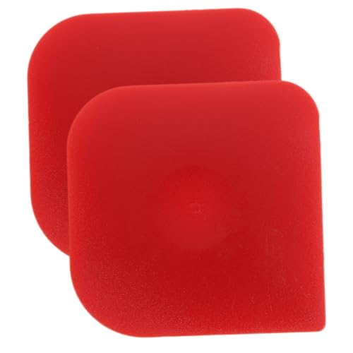 TOPPERFUN 2 Stück Küchenreinigungsschaber Roter Cremeschaber für Kuchen zum Glätten von Buttercreme und Dekorieren Vielseitig Einsetzbar für Backen TOPPERFUN 2 Stück Küchenreinigungsschaber Roter Cremeschaber für Kuchen zum Glätten von Buttercreme und Dekorieren Vielseitig Einsetzbar für Backen von TOPPERFUN