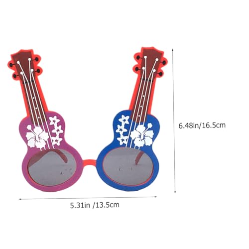 TOPPERFUN 2 Stück Partybrillen im Gitarren design Kreative Leichte und Auffällige Musikfestival Brillen für Festivals Geburtstagsfeiern und Live events Einzigartige Dekorative Party von TOPPERFUN