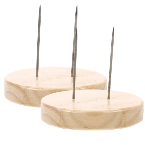 TOPPERFUN 2 Stück ausstellungsstand aus holz Stützgestell für Modellpuppen Aufbewahrungsständer für Puppennadeln aus Ton Puppenhalter Schaugestelle für Puppen hölzern Beige von TOPPERFUN