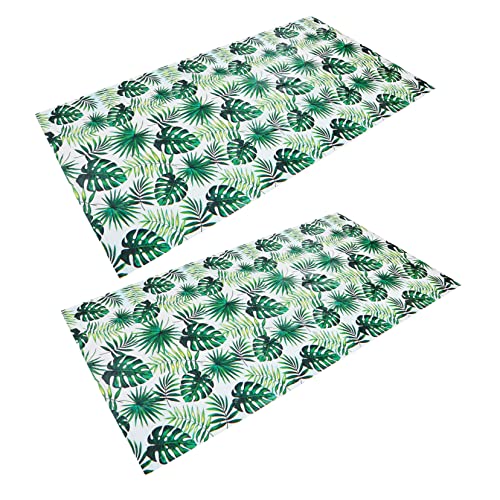 TOPPERFUN 2 Stück wasserdichte Tischdecke Pads Tropische Tischdecke Esstisch Oval für Tischtücher Picknick-Tischdecke Tischtuch im Freien Tischabdeckung Tischschutz Morgen TOPPERFUN 2 Stück wasserdichte Tischdecke Pads Tropische Tischdecke Esstisch Oval für Tischtücher Picknick-Tischdecke Tischtuch im Freien Tischabdeckung Tischschutz Morgen von TOPPERFUN