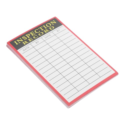 TOPPERFUN 20 Blatt Versandbestandskarte Service-tags Für Geräte Aufkleber Für Rekordkarten Wartungstennzeichen Service-aufkleber Prüfplaketten Geräte-tags Wartungsaufkleber Papier von TOPPERFUN