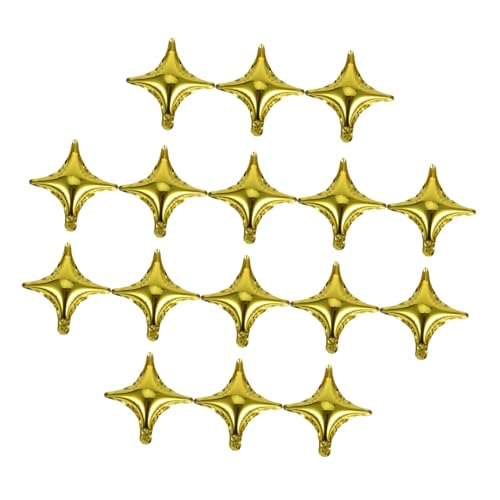 TOPPERFUN 20 Stück Goldene Aluminium Folienballons Kleine Sternballons für Hochzeiten und Partys für Feiern Bars und Fotoshootings von TOPPERFUN
