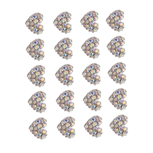 TOPPERFUN 20 Stück Herz Nagelkunst Aufkleber Strassstein Nagel Deko für DIY Maniküre Selbstklebende Nail Charms für Valentinstag Kreative Nagelgestaltung TOPPERFUN 20 Stück Herz Nagelkunst Aufkleber Strassstein Nagel Deko für DIY Maniküre Selbstklebende Nail Charms für Valentinstag Kreative Nagelgestaltung von TOPPERFUN