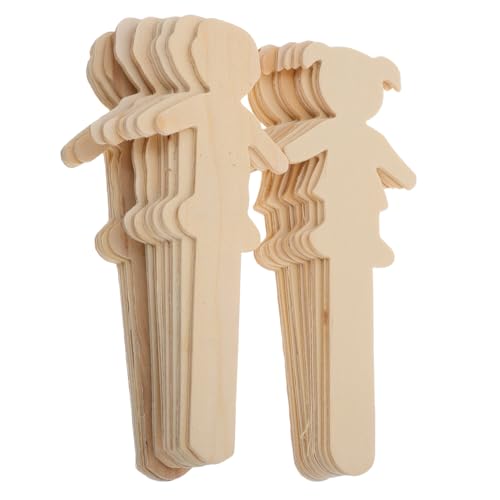 TOPPERFUN 20 Stück Junge Mädchen Schmuckset für Erwachsene Holzausschnitte unvollendet handgefertigte Holzspäne Dekorationsset für Ornamente Mini-Bastelstäbe Holzformen Beige TOPPERFUN 20 Stück Junge Mädchen Schmuckset für Erwachsene Holzausschnitte unvollendet handgefertigte Holzspäne Dekorationsset für Ornamente Mini-Bastelstäbe Holzformen Beige von TOPPERFUN
