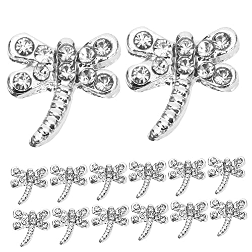 TOPPERFUN 20 Stück Nagel Charms Dragonfly Glitzernde Maniküre Dekorationen aus Hochwertigem Legierungsmaterial für DIY Nageldesigns für Nagelkunstliebhaber und Profis TOPPERFUN 20 Stück Nagel Charms Dragonfly Glitzernde Maniküre Dekorationen aus Hochwertigem Legierungsmaterial für DIY Nageldesigns für Nagelkunstliebhaber und Profis von TOPPERFUN