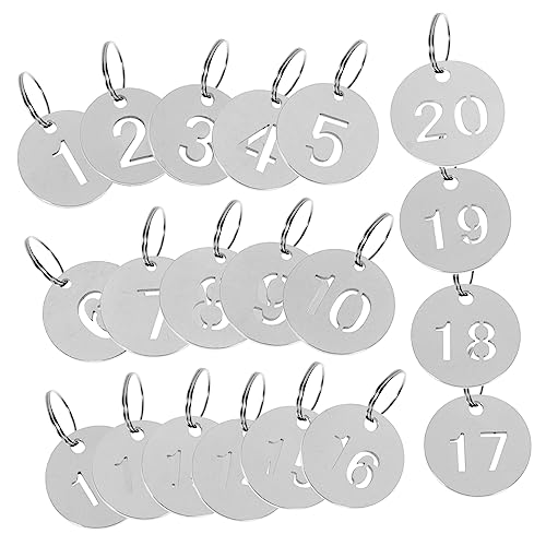 TOPPERFUN 20 Stück Nummerierte Schlüsselanhänger Etiketten für Schlüsselorganisation für Unterkunft Mietobjekte TOPPERFUN 20 Stück Nummerierte Schlüsselanhänger Etiketten für Schlüsselorganisation für Unterkunft Mietobjekte von TOPPERFUN