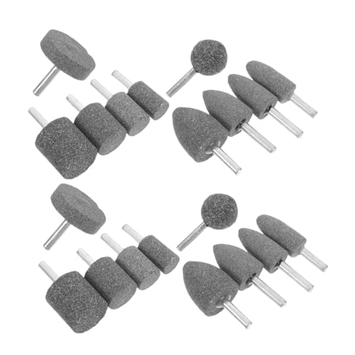 TOPPERFUN 20 Stück Schleifkopf Poliersteinbit rotierender Schleifstein montierter Steinbohrer elektrischer Schleifbohrer abrasive montierter Stein Schleifsteinstücke Braunes Edelkorund Grey TOPPERFUN 20 Stück Schleifkopf Poliersteinbit rotierender Schleifstein montierter Steinbohrer elektrischer Schleifbohrer abrasive montierter Stein Schleifsteinstücke Braunes Edelkorund Grey von TOPPERFUN