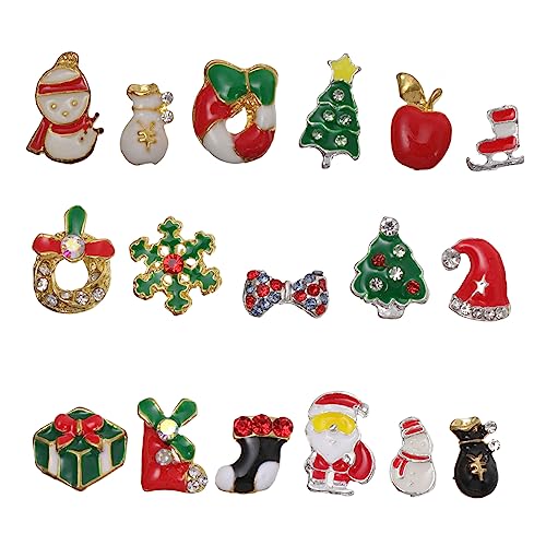 TOPPERFUN 20 Stück Teiliges Weihnachts Schmuck Nageldekor aus Legierung Rhinestone Nail Art Design Bunte und Haltbare Nagelverzierungen für Festliche Anlässe TOPPERFUN 20 Stück Teiliges Weihnachts Schmuck Nageldekor aus Legierung Rhinestone Nail Art Design Bunte und Haltbare Nagelverzierungen für Festliche Anlässe von TOPPERFUN
