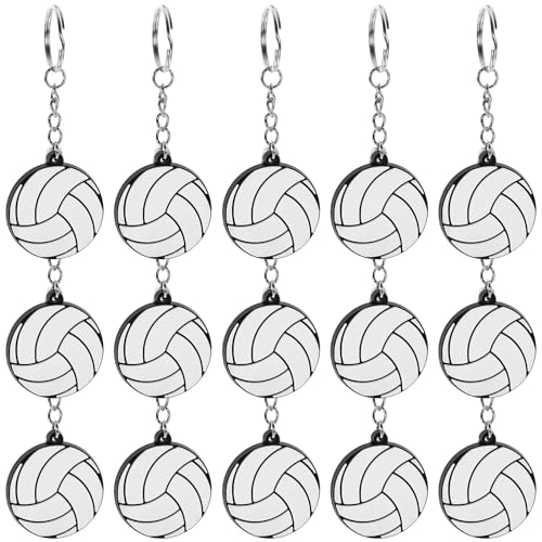 TOPPERFUN 20Stück Volleyball Schlüsselanhänger, 9,7 x 3,7cm PVC Volleyball Anhänger, Volleyball Aufkleber,Taschendekoration, Schlüsseldekoration Heimwerkerbedarf, kreative hängende Schlüsselanhänger TOPPERFUN 20Stück Volleyball Schlüsselanhänger, 9,7 x 3,7cm PVC Volleyball Anhänger, Volleyball Aufkleber,Taschendekoration, Schlüsseldekoration Heimwerkerbedarf, kreative hängende Schlüsselanhänger von TOPPERFUN