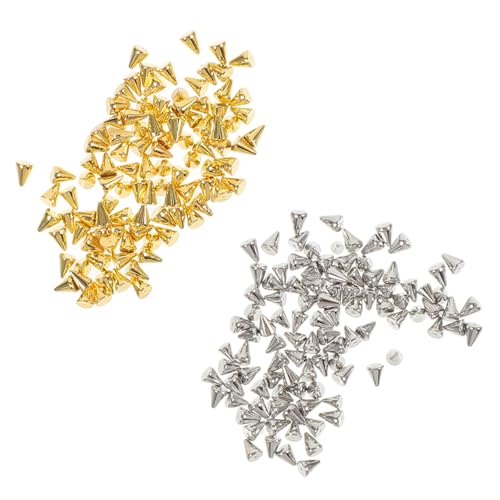TOPPERFUN 200 Stück Nageldesign Charms Metallische Nagelverzierungen für Diy Nagelkunst Dekorationen Maniküre Zubehör für Kreative Projekte Silberne und Goldene TOPPERFUN 200 Stück Nageldesign Charms Metallische Nagelverzierungen für Diy Nagelkunst Dekorationen Maniküre Zubehör für Kreative Projekte Silberne und Goldene von TOPPERFUN