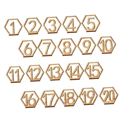 TOPPERFUN 20Stücke Teiliges Holz Tischnummern für Hochzeiten Standnummern für Restaurant und Empfangsdekoration Kreative Platzkarten für Veranstaltungen und Feiern TOPPERFUN 20Stücke Teiliges Holz Tischnummern für Hochzeiten Standnummern für Restaurant und Empfangsdekoration Kreative Platzkarten für Veranstaltungen und Feiern von TOPPERFUN