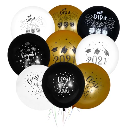 TOPPERFUN 24 Stück 12 2021 Latexballon Luftballons für die Partydekoration Partyballons Latexballons Luftballons für die Abschlussfeier Emulsion TOPPERFUN 24 Stück 12 2021 Latexballon Luftballons für die Partydekoration Partyballons Latexballons Luftballons für die Abschlussfeier Emulsion von TOPPERFUN
