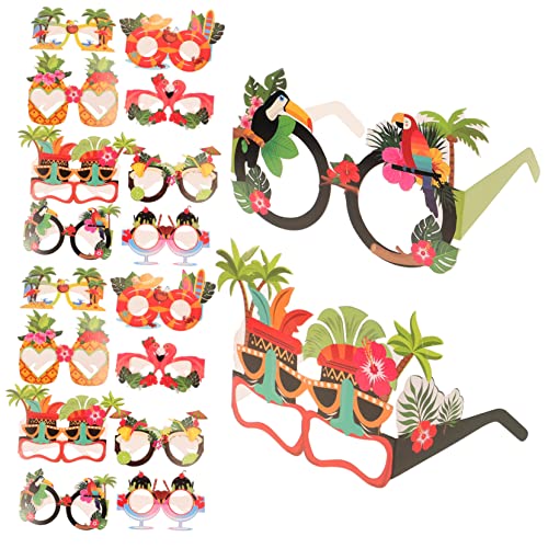 TOPPERFUN 24 Stück Fotobrille Rahmen Party Strand Dekorationen Thematisiert Bausatz Gläser Zubehör Sonnenbrille Foto Brillen Foto Requisiten Hawaiische Lustige Brille Papier TOPPERFUN 24 Stück Fotobrille Rahmen Party Strand Dekorationen Thematisiert Bausatz Gläser Zubehör Sonnenbrille Foto Brillen Foto Requisiten Hawaiische Lustige Brille Papier von TOPPERFUN