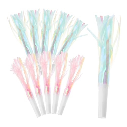 TOPPERFUN 24 Stück Quastenpfeife Hörner Party Musikalischer Knaller Blowouts Krachmacher Krachmacher-blowouts Krachmacher Blowouts Pfeifen Gebläse Krachmacher Plastik von TOPPERFUN