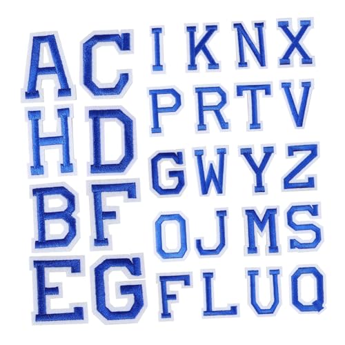 TOPPERFUN 26 Stück Aufbügelbare Buchstaben Patches mit Bestickte Alphabet Patches für DIY Kleidung Rucksäcke Hüte und Jeans Tiefblaue Farbvariante Dekorieren und Reparieren TOPPERFUN 26 Stück Aufbügelbare Buchstaben Patches mit Bestickte Alphabet Patches für DIY Kleidung Rucksäcke Hüte und Jeans Tiefblaue Farbvariante Dekorieren und Reparieren von TOPPERFUN