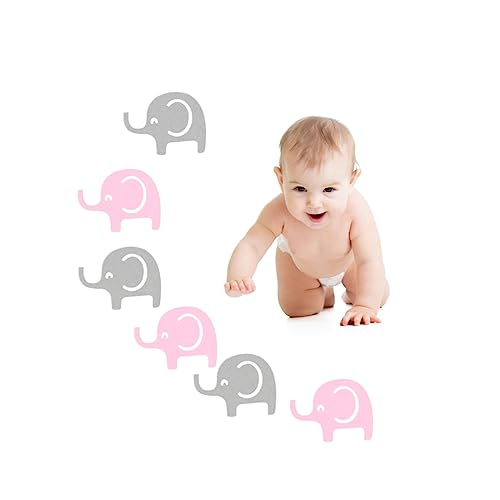 TOPPERFUN 2Er-Pack Pack Elefant Konfetti aus Papier in Rosa und Geburtstagsparty Dekoration für Babyparty Kindergeburtstag Tischdeko und Feierlichkeiten von TOPPERFUN