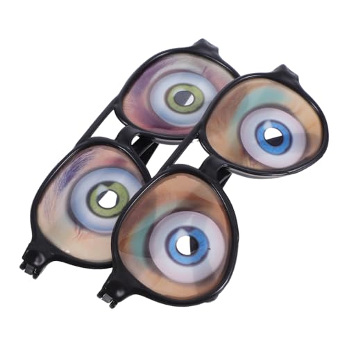 TOPPERFUN 2Stücke Halloween Brille Lustige Kostümaccessoires für Gruselige Partys Fotoautomaten Requisiten Getarnte Brillen für Unvergessliche von TOPPERFUN