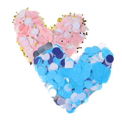 TOPPERFUN 2er Pack Bunte Glitzer Konfetti für Hochzeiten und Partys Hellrosa für Tischdeko und Ballons von TOPPERFUN