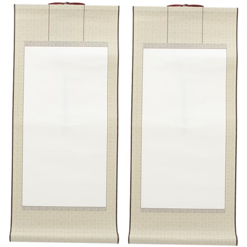 TOPPERFUN 2 Stücke Handwerk Rolle Kalligraphie Blank Scroll Kunst Hängen Für Malerei Zeichnung von TOPPERFUN