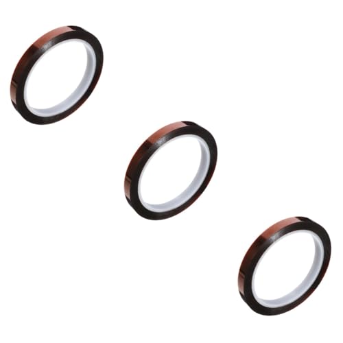 TOPPERFUN 3 Rollen hitzebeständiges Klebeband Streifen heizband auto reifenglanz hochtemperatur klebeband Hochtemperatur-Klebeband Abdeckband Wärmeübertragungsband Reparaturband Pi-Polyimid TOPPERFUN 3 Rollen hitzebeständiges Klebeband Streifen heizband auto reifenglanz hochtemperatur klebeband Hochtemperatur-Klebeband Abdeckband Wärmeübertragungsband Reparaturband Pi-Polyimid von TOPPERFUN