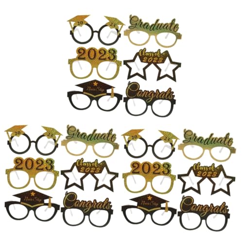 TOPPERFUN 3 Sätze Abschlussbrille Rosa Party Grad Foto Requisiten Gläser Blau Abschluss Fotografie Zubehör Abschlusszeitpapier Brillen Abschlusspapierbrille 6 Stück * 3 TOPPERFUN 3 Sätze Abschlussbrille Rosa Party Grad Foto Requisiten Gläser Blau Abschluss Fotografie Zubehör Abschlusszeitpapier Brillen Abschlusspapierbrille 6 Stück * 3 von TOPPERFUN