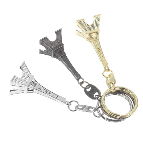 TOPPERFUN 3 Stück Eiffelturm Schlüsselanhänger aus Robustem Legierungsmetall Rostbeständig Vintage Stil in Gold Silber und Antikbronze Vielseitiger Rucksackanhänger und Eleganter Charme für TOPPERFUN 3 Stück Eiffelturm Schlüsselanhänger aus Robustem Legierungsmetall Rostbeständig Vintage Stil in Gold Silber und Antikbronze Vielseitiger Rucksackanhänger und Eleganter Charme für von TOPPERFUN