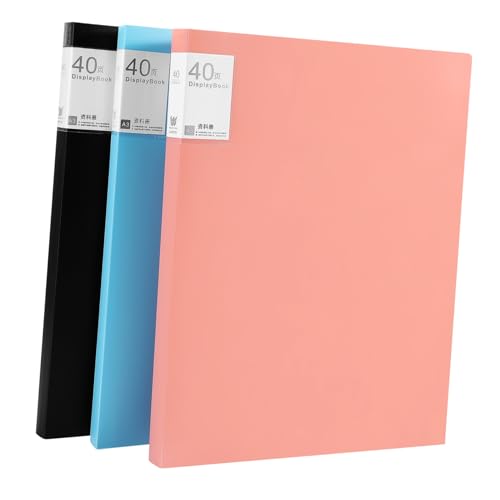 TOPPERFUN 3 Stück Informationsbroschüre Buchbinder Notizbuch Mappenmappe Schutz Kunstaufbewahrungsbuch ordner Binder Kunststoffhüllen Bürobedarf süß Bindemittelbuch Plastik TOPPERFUN 3 Stück Informationsbroschüre Buchbinder Notizbuch Mappenmappe Schutz Kunstaufbewahrungsbuch ordner Binder Kunststoffhüllen Bürobedarf süß Bindemittelbuch Plastik von TOPPERFUN