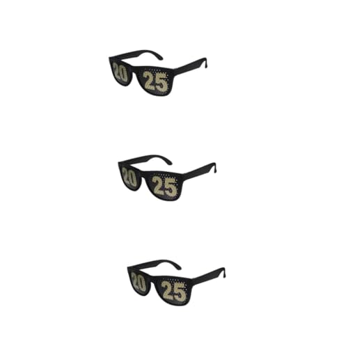 TOPPERFUN 3 Stück digitale Brille runden Erwachsene mit Silvester-Party-Brille Abschlussbrille 2025 Frohes Neues Jahr Dekoration Requisiten für die Abschlussfeier Western-Partybrille Schwarz TOPPERFUN 3 Stück digitale Brille runden Erwachsene mit Silvester-Party-Brille Abschlussbrille 2025 Frohes Neues Jahr Dekoration Requisiten für die Abschlussfeier Western-Partybrille Schwarz von TOPPERFUN