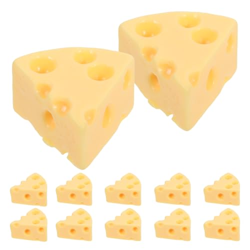 TOPPERFUN 30 Stück Mini-Käse 0 75 Zoll Küchen-Käsemodell Aus Harz Simulation Von Lebensmittelornamenten Für Die Puppenhaus-Küchendekoration von TOPPERFUN