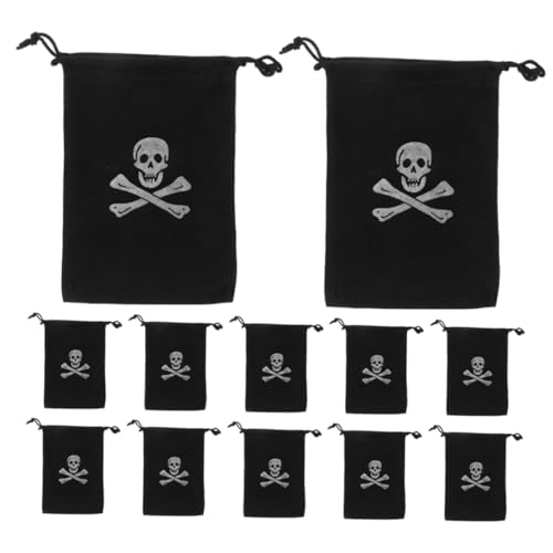 TOPPERFUN 30 Stück Piraten Leckerli Tüten Halloween Kordelzugbeutel Piraten Schatzbeutel Kordelzugbeutel Piraten Süßigkeitentüten Piraten Tasche Für Partytüten Piraten von TOPPERFUN