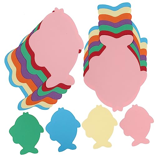 TOPPERFUN Helle Und Farbenfrohe Fisch-ausschnitte Aus Papier 35 Stück Für Jungen Und Mädchen Und Als Dekoration Für Das Klassenzimmer von TOPPERFUN