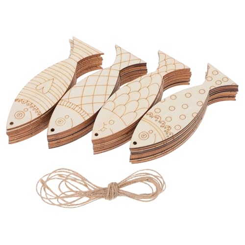 TOPPERFUN 36 Stück Fischausschnitte Aus Holz: Unfertige Fischförmige Scheiben Anhänger Hängende Ornamente Mit Lochseilen – Für Babypartys Hochzeiten Geburtstage Weihnachtsfeiern TOPPERFUN 36 Stück Fischausschnitte Aus Holz: Unfertige Fischförmige Scheiben Anhänger Hängende Ornamente Mit Lochseilen – Für Babypartys Hochzeiten Geburtstage Weihnachtsfeiern von TOPPERFUN