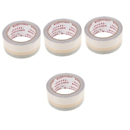 TOPPERFUN 4 Rollen Patchband abdecken Zeltreparaturband Abdeckband für Lkw Allzweckband für verschiedene Umgebungen hoch Stoff Reparaturband für Planen Klebeband für DIY-Projekte Sport Weiß von TOPPERFUN