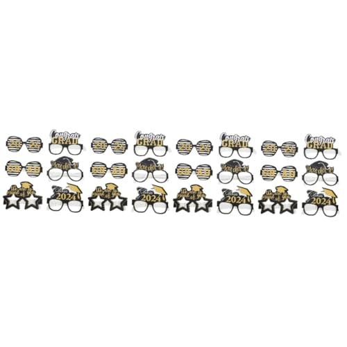 TOPPERFUN 4 Sätze Abschlussfotografie Zubehör Klasse High School Sonnenbrille Abschlussparty Brille Thema „Glückwunsch Absolvent“ Brille Fotoautomaten Requisiten 2024 6 Stück * 4 TOPPERFUN 4 Sätze Abschlussfotografie Zubehör Klasse High School Sonnenbrille Abschlussparty Brille Thema „Glückwunsch Absolvent“ Brille Fotoautomaten Requisiten 2024 6 Stück * 4 von TOPPERFUN