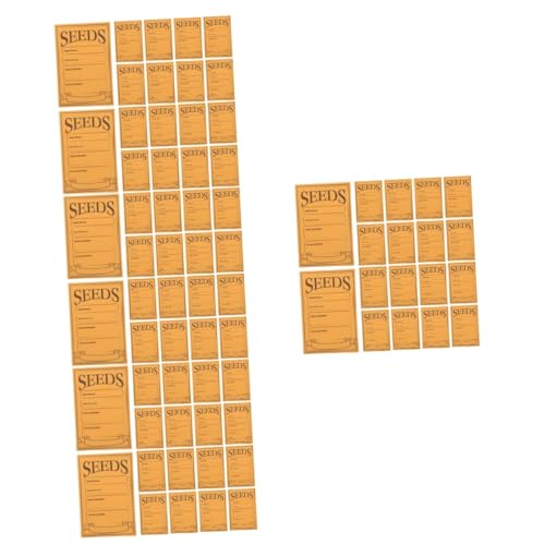 TOPPERFUN 4 Sätze Samenpapiertüte Siegelaufkleber Für Samenumschläge Schlüssel Samenhülle Aufbewahrungsumschläge Aus Papier Gartenzubehör Kleine Päckchen Kraftpapier 100 Stück * 4 von TOPPERFUN