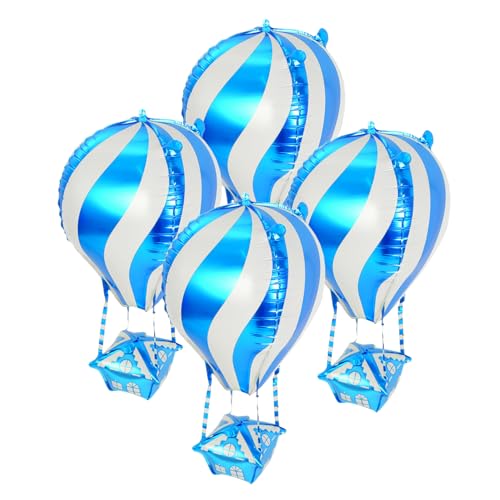 TOPPERFUN 4 Stück Heizballon heißluftballon luftballons Dekorationen für Hochzeitsballons Partyballon Geburtstagsfeier Ballon Folienballons für Helium Aluminiumballons Aluminiumfolie Blue TOPPERFUN 4 Stück Heizballon heißluftballon luftballons Dekorationen für Hochzeitsballons Partyballon Geburtstagsfeier Ballon Folienballons für Helium Aluminiumballons Aluminiumfolie Blue von TOPPERFUN
