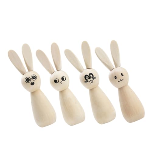 TOPPERFUN 4 Stück Kaninchen-verzierung Hasenpuppen Aus Holz Unbemaltte Peg -Puppen Unfertiger Osterhase Aus Holz Unfertige Holzpuppen Holzhasenfigur Unfertige Kaninchenpuppen Hölzern TOPPERFUN 4 Stück Kaninchen-verzierung Hasenpuppen Aus Holz Unbemaltte Peg -Puppen Unfertiger Osterhase Aus Holz Unfertige Holzpuppen Holzhasenfigur Unfertige Kaninchenpuppen Hölzern von TOPPERFUN