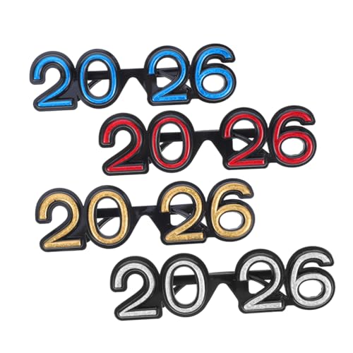 TOPPERFUN 4 Stück Lustige Zahlenbrille für Silvesterfeiern Fotorequisiten für Unvergessliche und Kreative Party Dekorationen TOPPERFUN 4 Stück Lustige Zahlenbrille für Silvesterfeiern Fotorequisiten für Unvergessliche und Kreative Party Dekorationen von TOPPERFUN