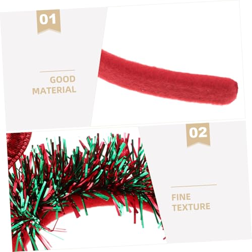 TOPPERFUN 4 Stück Neujahrs-stirnbänder mit Glitzernden Zahlen in Rot Gold Grün Silber Komfortables Leichtes Party-accessoire für Silvester Weihnachten Festliche Feiern und Foto-requisiten von TOPPERFUN