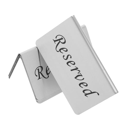 TOPPERFUN 4 Stück Reservierte Tischschilder Form Tischdeko für Hochzeiten Veranstaltungen Platzsparend Robust für Restaurants Partys TOPPERFUN 4 Stück Reservierte Tischschilder Form Tischdeko für Hochzeiten Veranstaltungen Platzsparend Robust für Restaurants Partys von TOPPERFUN