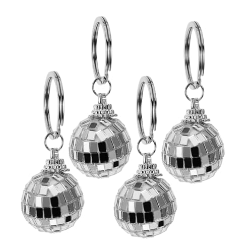 TOPPERFUN 4 Stück Schlüsselanhängerform Mini Strass Kleine Disco Dekorationen Hängende Accessoires Ornamente Spiegelkugel Schlüsselanhänger Gastgeschenk Winzige Discokugeln Party TOPPERFUN 4 Stück Schlüsselanhängerform Mini Strass Kleine Disco Dekorationen Hängende Accessoires Ornamente Spiegelkugel Schlüsselanhänger Gastgeschenk Winzige Discokugeln Party von TOPPERFUN