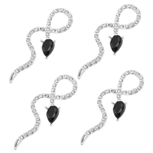 TOPPERFUN 4 Stück Snake Nagel Charms Maniküre Dekorationen aus Legierung Kreative und Nagelornamente für Kunstvolle Nail Art TOPPERFUN 4 Stück Snake Nagel Charms Maniküre Dekorationen aus Legierung Kreative und Nagelornamente für Kunstvolle Nail Art von TOPPERFUN