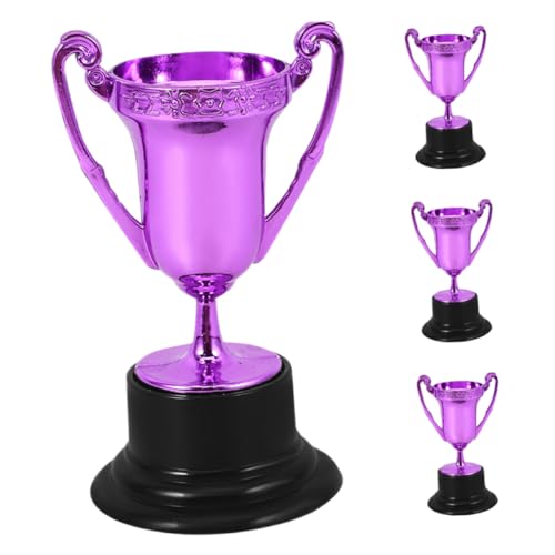 TOPPERFUN 4 Stück Trophäendekoration Pokale für Sieger Party Gefälligkeiten Trophäen vergeben Mini -Trophäe kleine Trophäe Mini-Trophäen Sporttrophäen Plastik Violett TOPPERFUN 4 Stück Trophäendekoration Pokale für Sieger Party Gefälligkeiten Trophäen vergeben Mini -Trophäe kleine Trophäe Mini-Trophäen Sporttrophäen Plastik Violett von TOPPERFUN