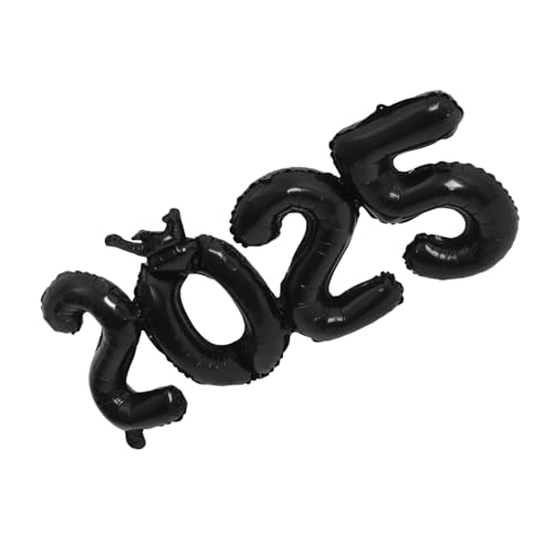 TOPPERFUN 40 2025 silvesterparty dekoration Ballon Nummer eins Nummernballons schwarz Luftballons für die Silvesterparty Frohes neues Jahr, golden ballondekorationen für das neue jahr PVC TOPPERFUN 40 2025 silvesterparty dekoration Ballon Nummer eins Nummernballons schwarz Luftballons für die Silvesterparty Frohes neues Jahr, golden ballondekorationen für das neue jahr PVC von TOPPERFUN
