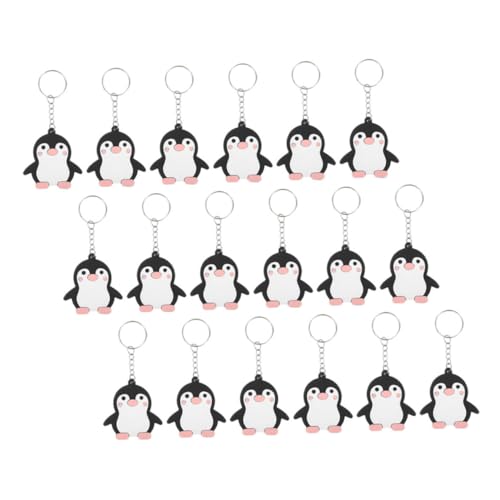 TOPPERFUN 40 Stück Pinguin Schlüsselanhänger Süße Tier Schlüsselringe für Jungen und Mädchen für Partys Taschen und Rucksäcke für von TOPPERFUN