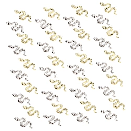 TOPPERFUN 40 Stück Schlangen Nagel Charms Kreative Nail Art Dekorationen für DIY Maniküre Vintage Snake Design für Schöne Nagelkunst für Anfänger und Nail Art TOPPERFUN 40 Stück Schlangen Nagel Charms Kreative Nail Art Dekorationen für DIY Maniküre Vintage Snake Design für Schöne Nagelkunst für Anfänger und Nail Art von TOPPERFUN
