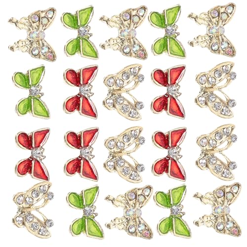 TOPPERFUN 40 Stück Teiliges Schmetterling Nail Charms aus Metall und Strass Langlebige Niedliche Nagelkunst dekorationen für DIY maniküre für Partys und Salon anwendungen TOPPERFUN 40 Stück Teiliges Schmetterling Nail Charms aus Metall und Strass Langlebige Niedliche Nagelkunst dekorationen für DIY maniküre für Partys und Salon anwendungen von TOPPERFUN