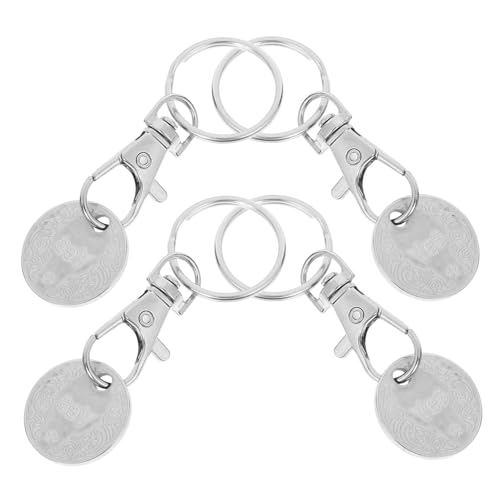 TOPPERFUN 4Stücke Einkaufswagen Chip Schlüsselanhänger Aus Metall Robuste Schlüsselanhänger Dekoration Praktische Einkaufswagenmarken Für Einen Einfachen Zugang Zu Einkaufswagen TOPPERFUN 4Stücke Einkaufswagen Chip Schlüsselanhänger Aus Metall Robuste Schlüsselanhänger Dekoration Praktische Einkaufswagenmarken Für Einen Einfachen Zugang Zu Einkaufswagen von TOPPERFUN