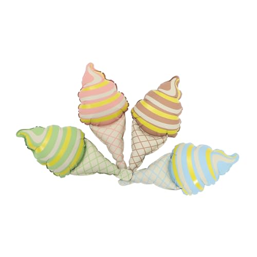 TOPPERFUN 4Stücke Handheld Eiscreme Ballon Aufblasbare Partydekoration für Niedliche Folienballons für Geburtstagsfeiern und Fotorequisiten TOPPERFUN 4Stücke Handheld Eiscreme Ballon Aufblasbare Partydekoration für Niedliche Folienballons für Geburtstagsfeiern und Fotorequisiten von TOPPERFUN