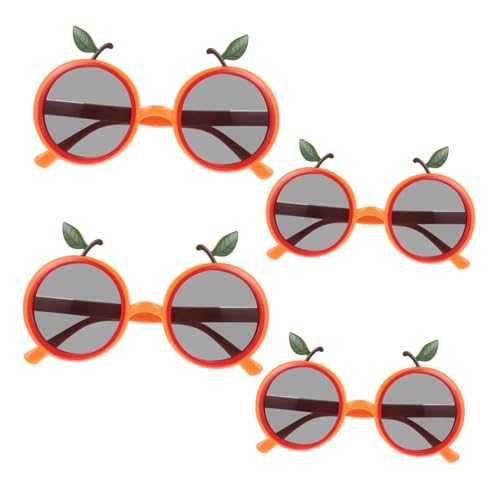 TOPPERFUN 4Stücke Hawaiianische Partybrille Teiliges Lustige Sonnenbrille mit Orangen Design für Geburtstagsfeiern Musikfestivals und Kostümpartys und Erwachsene TOPPERFUN 4Stücke Hawaiianische Partybrille Teiliges Lustige Sonnenbrille mit Orangen Design für Geburtstagsfeiern Musikfestivals und Kostümpartys und Erwachsene von TOPPERFUN